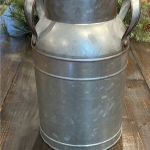 Vintage Style Metal Milk Can